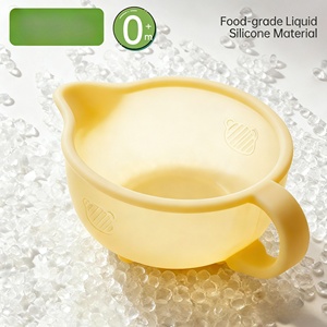 Bol d'alimentation pour bébé en silicone sans BPA XHJ pour enfants de 0 à 2 ans avec bec verseur, couleur personnalisée, modèle BJT-<span class=keywords><strong>1</strong></span> pour la diversification alimentaire - Product Image 3