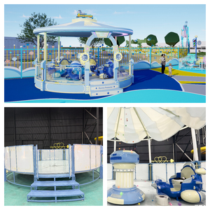 Manège à balles Anxin pour 16 personnes, manège commercial d'amusement, voiture à balles pulvérisatrices avec fibre de verre et acier pour tous les âges - Product Image 3