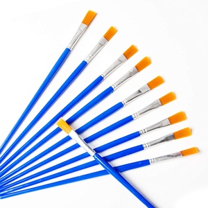 50 Pcs <span class=keywords><strong>pennelli</strong></span> artistici <span class=keywords><strong>Set</strong></span> di <span class=keywords><strong>pennelli</strong></span> piatti personalizzati per bambini artisti pittori studenti principianti - Product Image 2