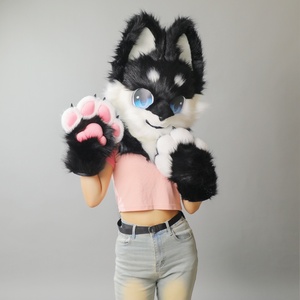 Fursuit réaliste en similicuir pour femme, corps entier, avec tête, mains, pattes, queue et pieds, idéal pour Halloween et les conventions <span class=keywords><strong>de</strong></span> cosplay - Product Image 3
