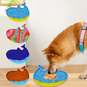 Bol de Nourriture Lent Anti-Étouffement pour Animaux de Compagnie, en Silicone Antidérapant, Écologique, Motif Petits Animaux Mignons, avec Ventouse, Couleurs Variées - Product Image 5