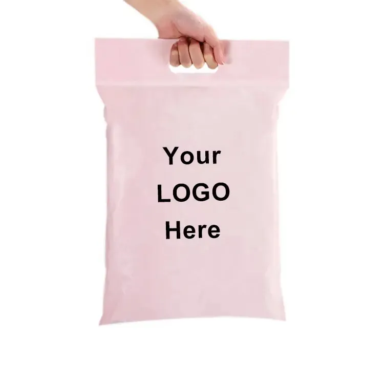 GDCX ถุงไปรษณีย์พลาสติกสำหรับใส่เสื้อผ้า,ถุงใส่ไปรษณีย์โพลีเมลพร้อมกระเป๋าถือส่งเมลโลโก้แบบกำหนดเอง