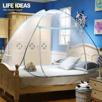 Venta al por mayor plegable libre Pop portátil rey cama doble de tamaño Yurt Mosquito Net