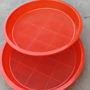 Cesta de drenaje de plástico redonda para el hogar, tamiz de plástico grande para limpieza de verduras, Cubo de tamiz redondo de drenaje ahuecado - Product Image 4