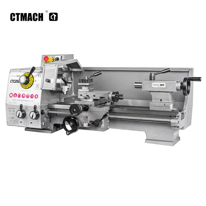 Hochpräzise CTC250 Mini-Metall drehmaschinen Tisch-Metall drehmaschine 500mm