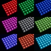 Lámina LED RGBW Cortable de 24V, Lámina LED Flexible con Lente para Barra de Bar, Discoteca, Pared de Spa, Retroiluminación