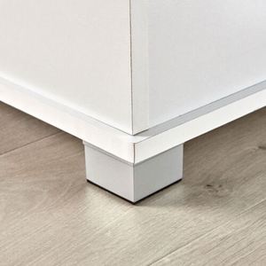 Boîte de literie blanche Boîte de couverture Boîte à serviettes Grand <span class=keywords><strong>coffre</strong></span> de rangement <span class=keywords><strong>ottoman</strong></span> en bois - Product Image 4