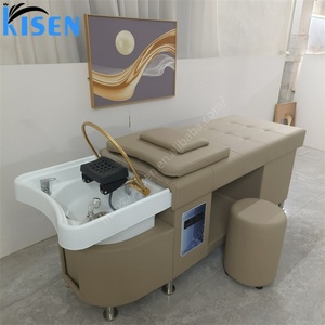 KISEN Multifunctional Professional Hair Washing Massage Chair Shampoo Bed Spa Head Water Therapy Shampoo Bed with Steamer - Product Image 3