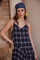 Robe mi-longue en mousseline Y2K personnalisée à bretelles fines, coupe trapèze, ourlet irrégulier, style nuisette, pour femme, mode été-printemps, ODM OEM