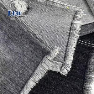 OEM ODM Fashion Style Stock Twill Dyed Black Dark Light Blue 100% Cotton Custom Raw <strong>Fabrics</strong> Denim Rolls of Denim <strong>Fabric</strong> - Product Image 1