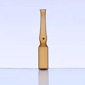 Ampolla de vidrio de borosilicato ámbar y transparente, 1ml- 10ml