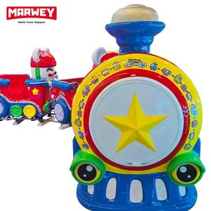 Marwey Operado por monedas Batería eléctrica Track Rail Wonder Train Kiddie Ride Machine Arcade Kiddie Paseos en parques de atracciones - Product Image 4