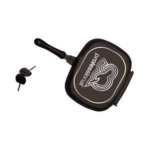 SQprofessional 32cm 양면 다이 캐스팅 알루미늄 금속 팬 조리기구 세트 용 더블 그릴 가정용품 - Product Image 3