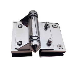 Junta de vidrio a vidrio impermeable <span class=keywords><strong>con</strong></span> tapa cónica de cromo pulido y almohadillas de sellado para unidad de cierre hidráulico de puertas de vidrio de resort - Product Image 2