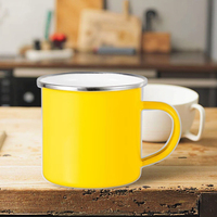 Tasse en émail nordique vintage capacité de 350ml en usine granit tourbillon eau bière tasse à café nouveauté Design