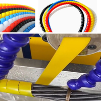 Máquina de Alta Calidad para Fabricar Protectores de Cable Eléctrico en Espiral de Plástico, Máquina de Fundas Espirales de Plástico PE