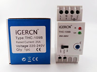 Relais à détection de lumière IGERCN THC-109B 25A, capteur numérique multifonctionnel, minuterie, 220VAC, IP22, 5-150LUX, certifié CE RoHS