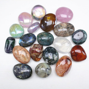 Venta al por mayor cuarzo rosa natural océano <span class=keywords><strong>jaspe</strong></span> Palma piedras mezcla de colores cristales para curar lujo Feng Shui cristales pulidos para - Product Image 1