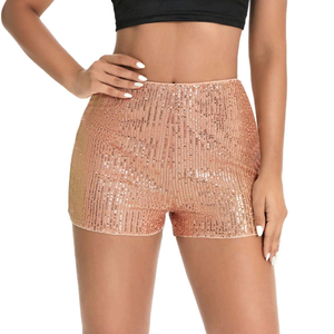 Shorts de carnaval pour femmes, à paillettes métalliques, taille haute, sexy, pour la danse en club, le sport, la discothèque, ODM - Product Image 5