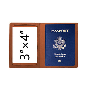 Copertina del passaporto da viaggio con logo personalizzato in pelle sintetica porta passaporto porta carta <span class=keywords><strong>di</strong></span> <span class=keywords><strong>credito</strong></span> custodia per biglietto da visita portafoglio - Product Image 4