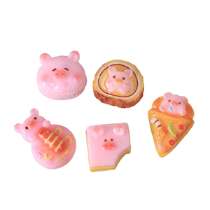 Jouets alimentaires en forme de cochonnet mignon, accessoires de bricolage à coller, patchs <span class=keywords><strong>pizza</strong></span> et rouleaux peau de tigre - Product Image 5