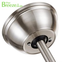 Ventilador de techo LED retráctil con motor silencioso Breezelux de 42 "/48" con control remoto, ventilador de techo Bldc con luz y control remoto