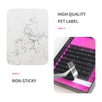 Votre marque Chine Fabricant de cils fait à la main 0.07 Dark Lash Trays Super Soft Individual Classic Eyelash Extension