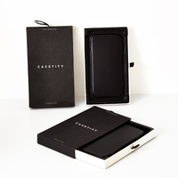 Boîte d'emballage de luxe personnalisée avec logo pour étui de téléphone portable, emballage de vente au détail pour étui de téléphone