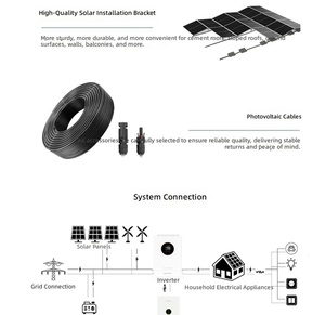 Sistema de Almacenamiento de Energía Solar Híbrido de 5.5KW, Kit Completo con Controlador MPPT, Batería de Iones de Litio, Montaje BIPV para Uso en Interiores y Exteriores - Product Image 4