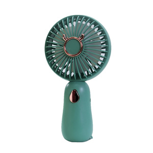 Portable <b>Mini</b> Handheld <b>Fan</b> With Rechargeable Battery <b>Usb</b> Charging 2W DC Motor Button Control Hands-Free For Students - Product Image 5