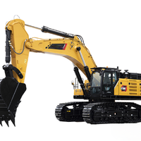 Excavatrice géante pour l'exploitation minière SY750H-S SY705H-S, méga-engin de terrassement |   Godet super grand format de 4,6 à 5,4 m³, poids opérationnel de 76,2 tonnes