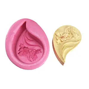 Molde de silicona con forma de flor especial para jabón, forma de jabón 3d, redondo y ovalado, cuadrado
