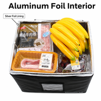 Boîte de livraison alimentaire isotherme grande taille à ouverture supérieure avec fermeture éclair, étanche et robuste, vente en gros, faible MOQ, directement de l'usine
