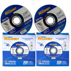 Disque de coupe abrasif en alumine à haute efficacité, certifié, 115x1x22 mm, 4,5 pouces, pour la coupe du métal, de l'acier et de l'acier inoxydable - Product Image 1