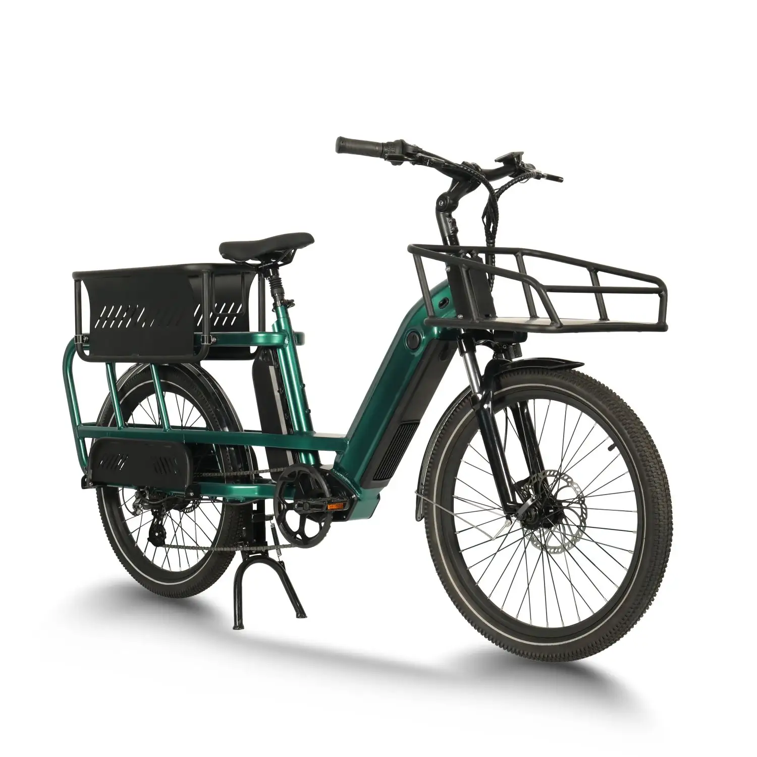 GreenPedel 2023 नई 48v भोजन वितरण ebike के लिए 500w बिजली कार्गो साइकिल परिवार