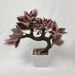 Venta caliente pequeño artificial árbol de <span class=keywords><strong>bonsai</strong></span> artificiales de plástico planta en maceta de estilo japonés de la Oficina para el hogar Decoración - Product Image 4