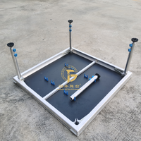Plateforme de scène en aluminium portable réglable pour Concert, événement personnalisé, intérieur/extérieur