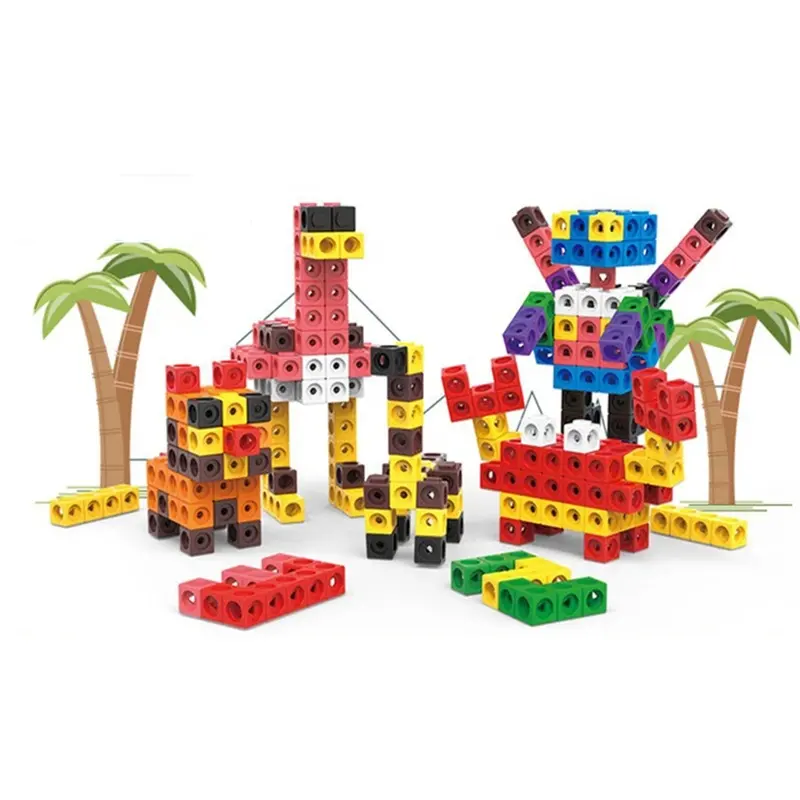 Jeux de compétences mathématiques précoces cadeaux numéro blocs de connexion activités STEM de la maternelle lien Cubes jouets d'apprentissage des mathématiques pour les enfants