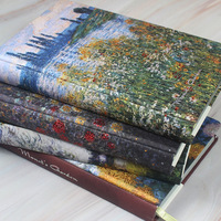 Carnet personnalisable à couverture rigide avec peinture à l'huile de Monet, reliure lignée, 128 feuilles, pages intérieures couleur, format A5, journal/agenda pour étudiant, idéal comme cadeau