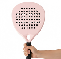 Raquettes de paddle légères de haute qualité pour joueurs professionnels, personnalisées, avec filet en nylon, en fibre de carbone 12k