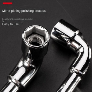 L-type Elbow Socket <strong>Wrench</strong> <strong>Set</strong> with Hexagonal <strong>Tube</strong> and Long Rod Screw Auto Repair Metric Steel Pipe <strong>Wrench</strong> - Product Image 5