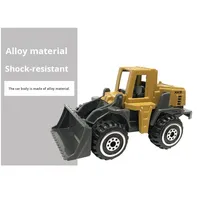 Coche de Juguete de Aleación de Zinc a Escala 1:64, Simulación de Ingeniería, Color Único, en Caja, Regalo para Niños, Coche Metálico Deslizante