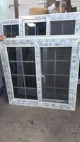 Ventanas de PVC NFRC Modernas con Manija, Protector Contra Corrientes de Aire para Exteriores, Fijación para Toldo, Doble Acristalamiento