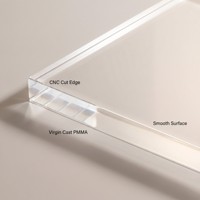 Plaque en acrylique découpée sur mesure par CNC, 100% PMMA vierge coulé, qualité alimentaire, transparente, multi-épaisseurs, panneau usiné, usine