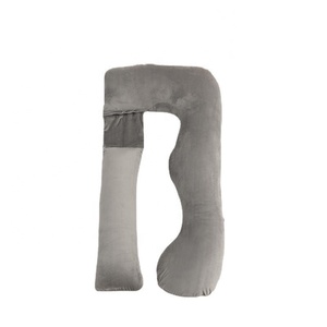 Đầy Đủ Cơ Thể Hỗ Trợ U Hình Có Thể Tháo Rời Và Có Thể Giặt Nhung Mềm Bìa Thai Sản Mang Thai Gối Cho Phụ Nữ - Product Image 5