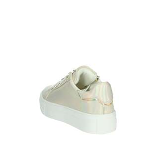 รองเท้าผ้าใบเด็กผู้หญิง AG-16020 ผ้าแคนวาสสีขาวมุก รุ่นทันสมัย ทรงเตี้ย - Product Image 2