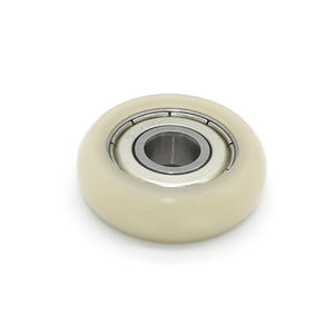 Rouleau mécanique de transmission sans poulie 608ZZ, revêtement en caoutchouc, 8*29.5*9mm, rouleaux de guidage en plastique revêtus - Product Image 2