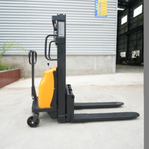 Chariot élévateur semi-électrique à palettes, capacité 1500 kg, levage hydraulique, avec batterie au plomb-acide, pour usage en entrepôt - Product Image 4