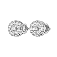 Boucles d'oreilles en cristal bon marché en gros Boucles d'oreilles en fil de mariage avec ballerine occidentale et zircon cubique Ensemble gratuit Logo sculpté