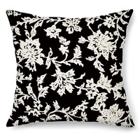 Housse de coussin carrée en polyester imprimé, douce, pour la maison, la chambre, le canapé, motif floral bohème